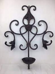 Iron Rustic Primitive Candle Sconces