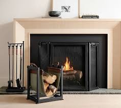 Industrial Fireplace Log Holder