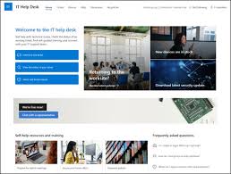 use the it help desk sharepoint site