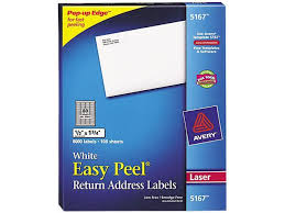Avery Easy Peel White Return Address Labels For Laser