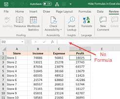 How To Hide Formulas In Excel And Only