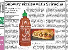 sriracha shows sauce is mainstream