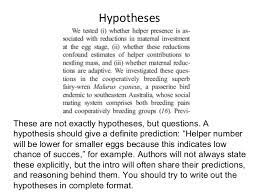 Organization is your key to writing a great hypothesis in a research paper. How To Write A Good Scientific Hypothesis