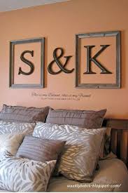 Wall Decor Using Initials And Frames