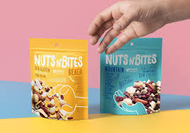 Snack nuts packaging zipper design flat bottom pouch bag for food packaging. 12 Nut Product Packaging Designs Dieline Design Branding Packaging Inspiration