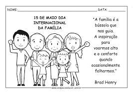 Desenhos para colorir da familia. Para Colorir Dia Internacional Da Familia Blog Espaco Educar