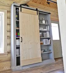 barn door cabinet or pantry ana white
