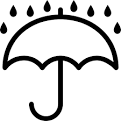 Keep dry, weather, rain, umbrella Icon in iOS7 Minimal Icons