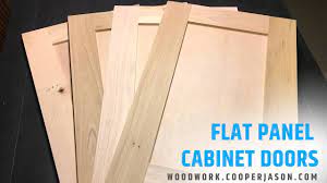 how to build flat panel cabinet doors