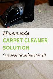 homemade carpet cleaner solution and