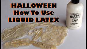 halloween liquid latex how to use