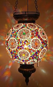 Mosaic Hanging Lamp Turkish Mosaic