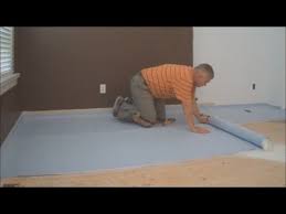 how to install underlayment for