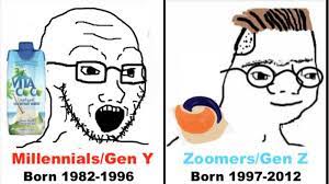 From highest to lowest, extremist gen zs are the type to go. Gen Z Is Finally Roasting Millennials And Millennials Deserve It Know Your Meme