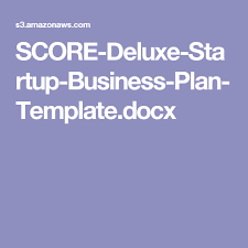 Score Deluxe Startup Business Plan Template Docx Xtreme