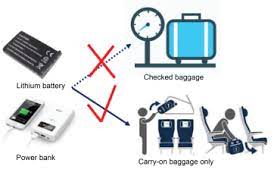 This also includes external battery chargers (portable rechargers) containing a lithium ion battery. Lithium Battery Transport Tips