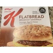 special k flatbread breakfast sandwich