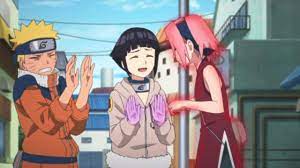 Hinata Saves Naruto from Sakura's Fury, Hinata Blushes in Front of Naruto  and Boruto - YouTube