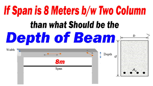 if span is 8 meters b w two columns