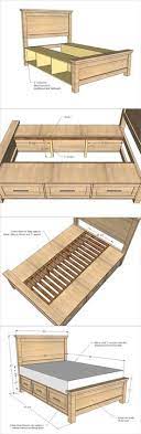 32 King Size Storage Bed Plans Ideas