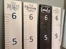 Christmas Gift Rustic Family Growth Chart Ruler Personalized Kids Growth Chart Wooden Ruler Chart Growth Chart Kids Ruler Height Chart