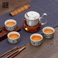 Household Glass Tea Cup Ceramic Filter