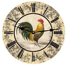 Rooster Clock Rooster Wall Clock