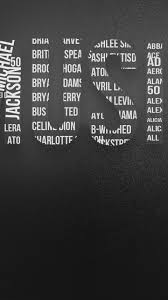 Artist Names In Letters Wallpaper