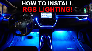 car rgb led lighting install tips and