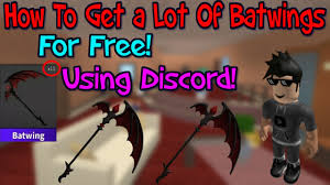 Batwing mm2 roblox murder mystery 2 virtual item. Mm2 How To Get Free Batwings Using Discord Murder Mystery 2 Youtube