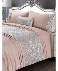 pillowcase bed set super king blush