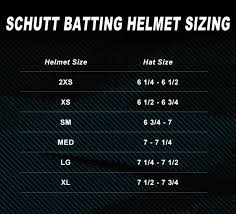Schutt Batting Helmet Size Chart Jpg