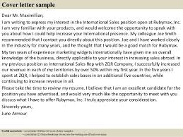 Sales Assistant Cover Letter