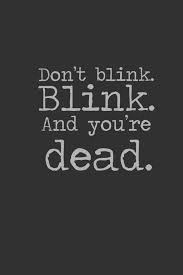 All these are snatched by time in the blink of an eye. Don T Blink Don T Blink Doctor Who Quotes I Am The Doctor