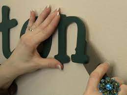 How To Hang Wood Letters With Spray
