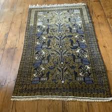 superb old hand knotted afghan beluch