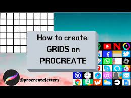 how to create a grid on procreate