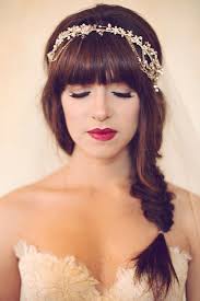 Looking for the scoop on bangs hairstyles? Brides With Bangs Wedding Hair Inspiration Bridal Musings