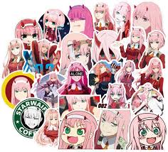 Cartoon anime sticker pack maleta guitarra refrigerador taza laptop stickers 98pcs: Amazon Com Anime Darling In The Franxx Sticker Pack Of 50 Stickers Waterproof Durable Stickers Classic Japanese Anime Stickers For Water Bottles Computers Laptops Toys Games