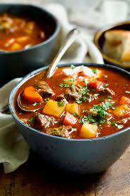 traditional hungarian goulash soup