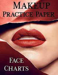 makeup practice paper face chart