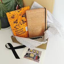 journaling and coffee cork gift set