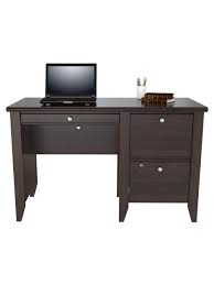 Sauder shoal creek desk with storage drawers and hut. Inval Sherbrook Computerwriting Desk With Locking File Drawer Espresso Office Depot