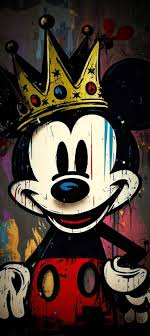 mickey mouse king iphone wallpaper hd