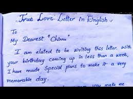 love letter for lover for birthday