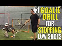 lacrosse goalie drill for low shots