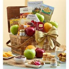 artisan medley fruit and gourmet basket