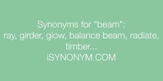 synonyms for beam beam synonyms