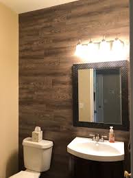 Vinyl Plank Wood Wall Using L And
