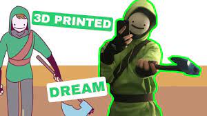 3D Printed Dream Mask - Crafting Your Minecraft Halloween Costume - YouTube